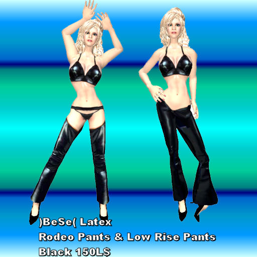 Latex Rodeo Pants&Low Rise Pants
