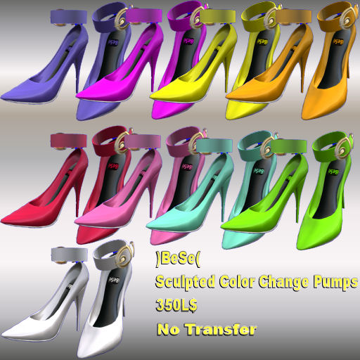 Sculpted Color Change Pumps