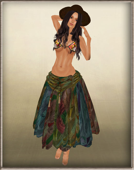 新作*Indian Cotton Skirt