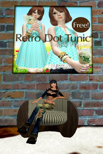 アイテムキャンプ*レトロドットチュニック