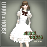 【Camp】AliceDress-cream rose-