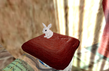 手品するウサギ♪