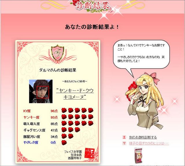アバター顔診断