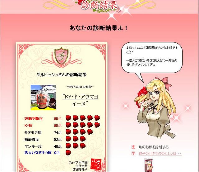 アバター顔診断
