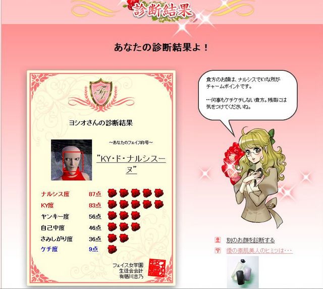 アバター顔診断