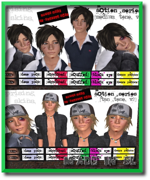 男の子スキン&シェイプ&タンク!
