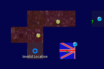 ロンドンシム群の地図ほとんどオフラインになっている。