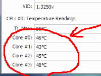 CPU温度測定の結果
