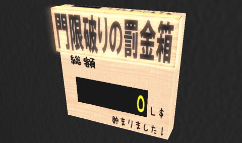 門限やぶったら罰金。