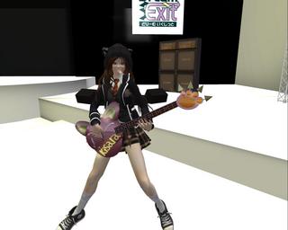 するめをくわえたギタリスト