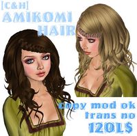 [C&H] AmikomiHAIR blackの修正