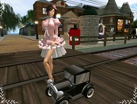 超ミニな車とドレス
