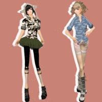 フリー　迷彩柄と蛇皮柄