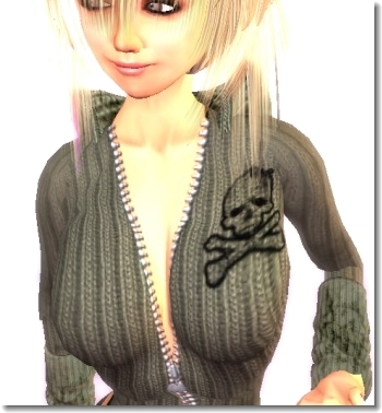 Free スカル柄ぬこ服