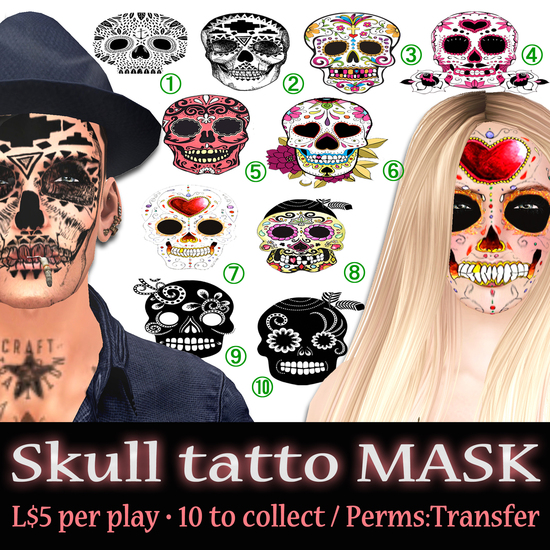 Skull tatto mask::OD porter::
