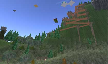 【山の巨大構築物】