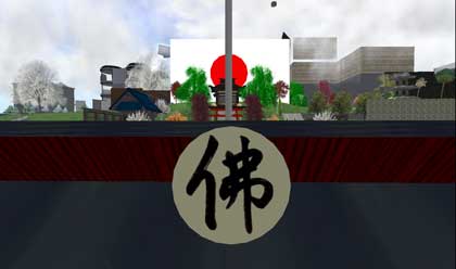 【神社風の茶家】