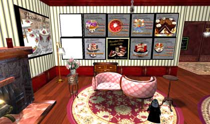 【フリー】掛時計、フットスツール(アンティーク家具店)