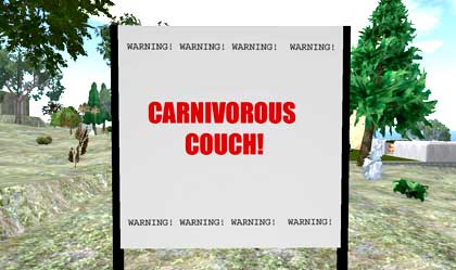 【肉食性ソファー!】CARNIVOROUS COUCH!