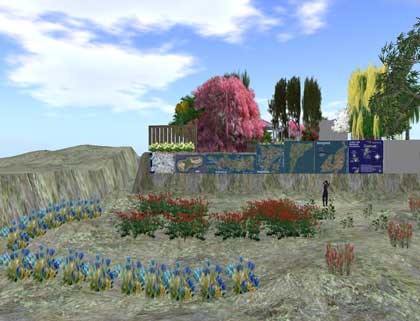 【地図・花】