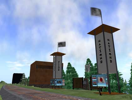 【フリー】SECOND LIFE Logo Flag