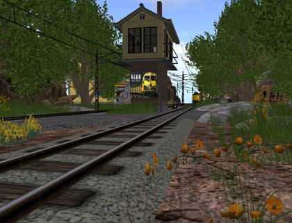 【機関車が走行中】FLOSSBERG RAILROAD