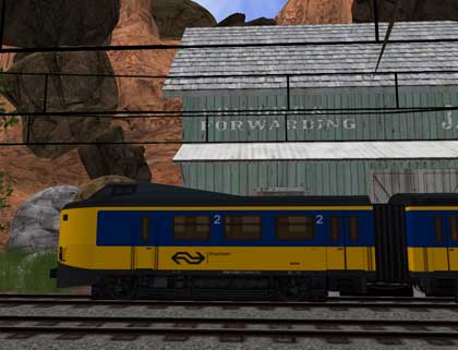 【機関車が走行中】FLOSSBERG RAILROAD