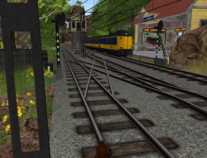 【機関車が走行中】FLOSSBERG RAILROAD