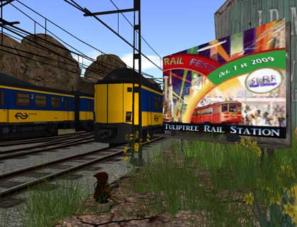 【機関車が走行中】FLOSSBERG RAILROAD
