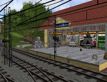 【機関車が走行中】FLOSSBERG RAILROAD