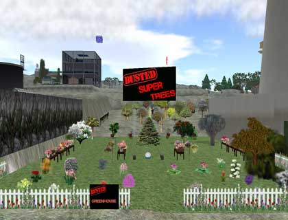 【植物、花、木】BUSTED GREEN HOUSE