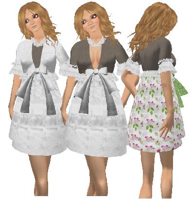 フラワードレスセット♪№１５ White flower