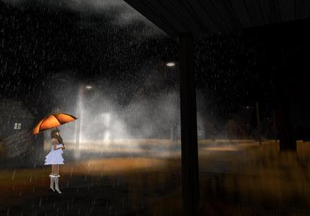 ** 雷雨の中を。。。 **
