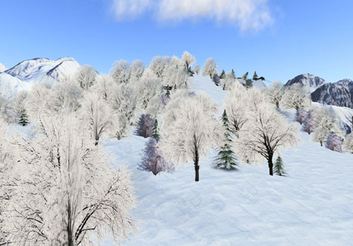 激しく雪山にしてみましたｗ