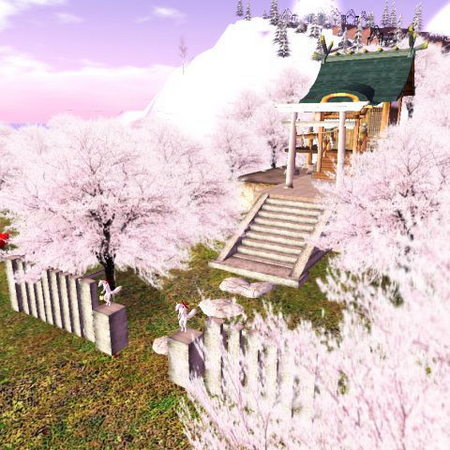桜散る