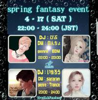 本日spring fantasy event