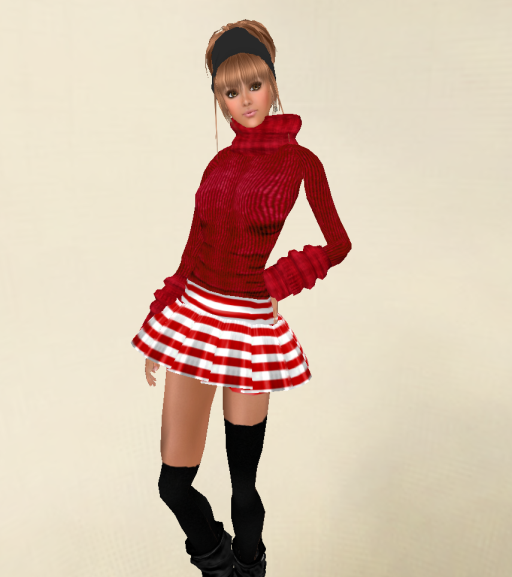 赤いセーター＆ドレス