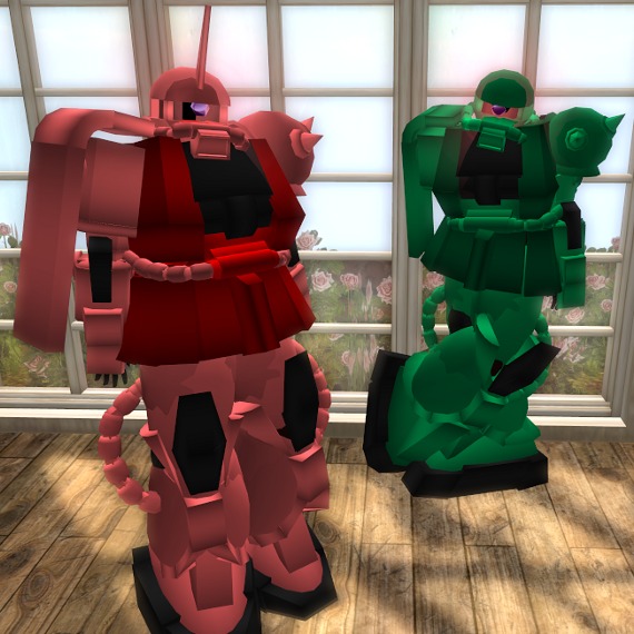 Sl物欲日記 フリー 制服に浴衣にシャア専用と量産型ザク Metabirds Blog For Metaverse Second Life Avatars