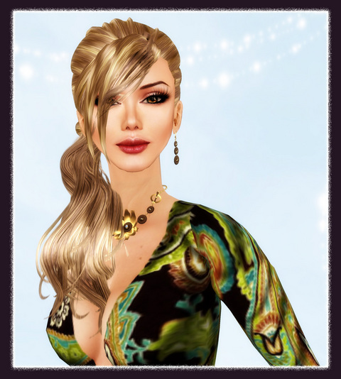 Green paisley