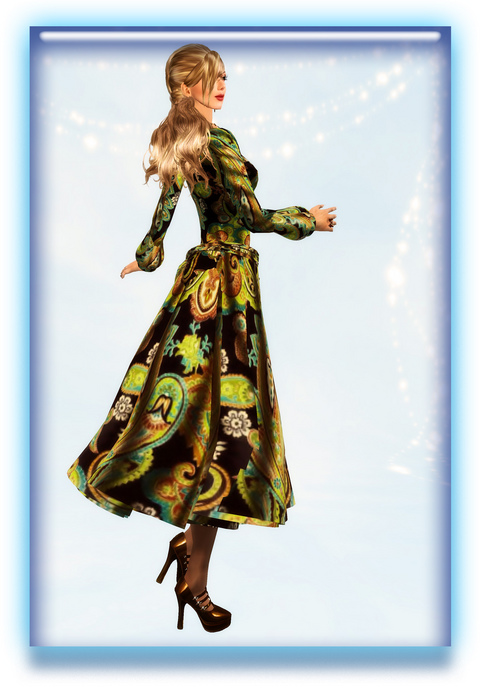 Green paisley