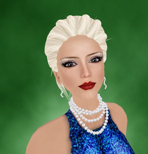 Blue Sequin Gown