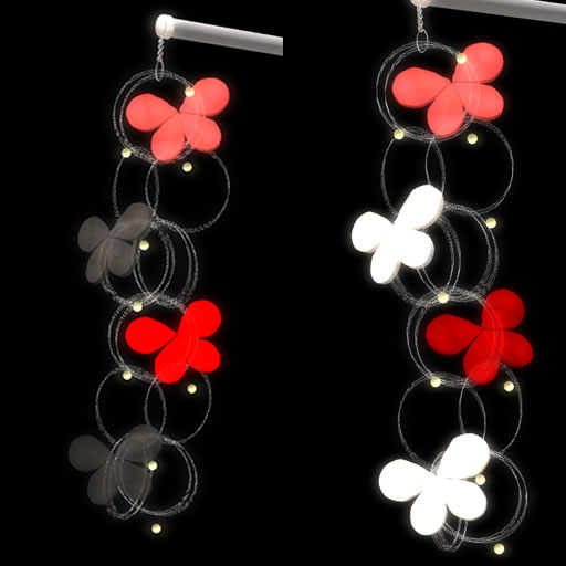 蝶かんざし&ピアス