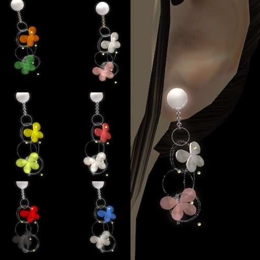 蝶かんざし&ピアス