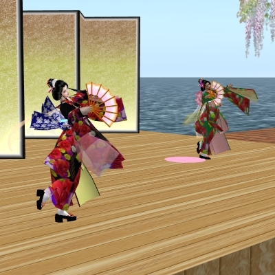 木の葉流舞踊定例の「木の葉の舞」