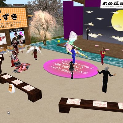 木の葉流舞踊定例の「木の葉の舞」
