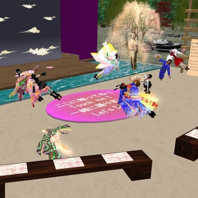木の葉流舞踊定例の「木の葉の舞」