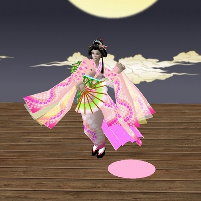 木の葉流舞踊定例の「木の葉の舞」