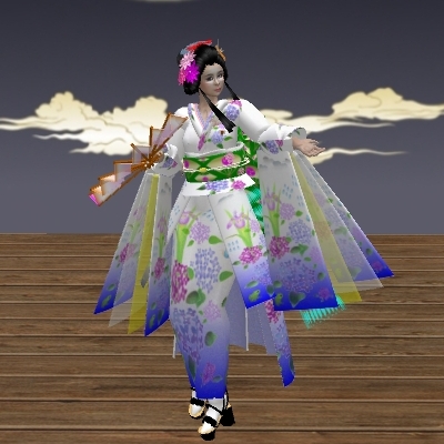 木の葉流舞踊定例の「木の葉の舞」
