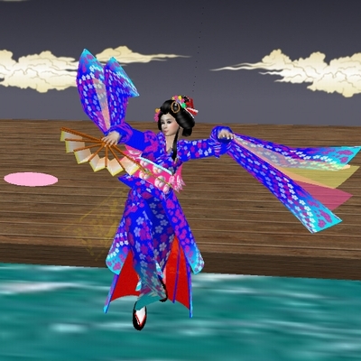 木の葉流舞踊定例の「木の葉の舞」