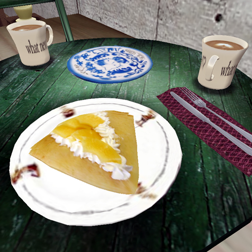 クレープを焼いたよぉv(=∩_∩=) ブイブイ!!